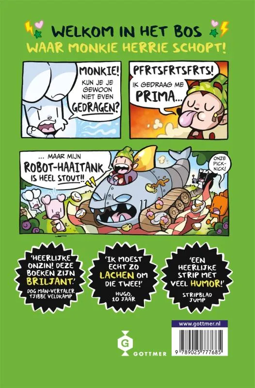 Bunnie vs Monkie | 9789025777685 Bunnie vs Monkie - Afbeelding 2