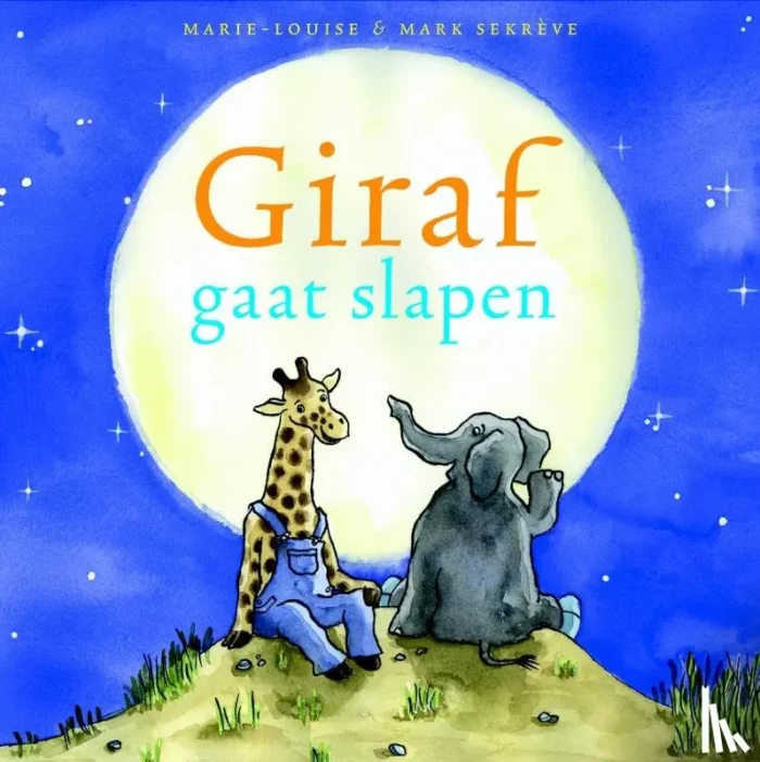 Giraf gaat slapen