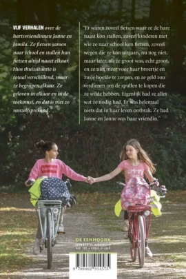 Alternative view of Janne & Jamila samen op de fiets