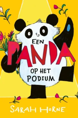 Een panda op het podium