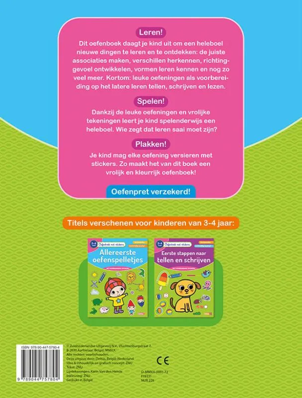 Allereerste oefenspelletjes (3-4 j.) | 9789044757804 Allereerste oefenspelletjes (3-4 j.) - Afbeelding 2