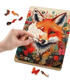 Houten puzzel vos unieke vormen | 8715427168654 Houten puzzel vos unieke vormen - Afbeelding 3