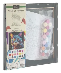 Alternative view of Schilderen op nummer kat zwart