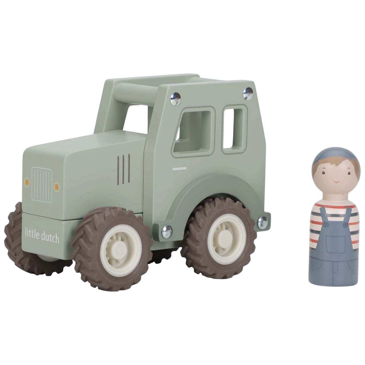 Little Dutch houten tractor | 8713291225510 Little Dutch houten tractor - Afbeelding 2