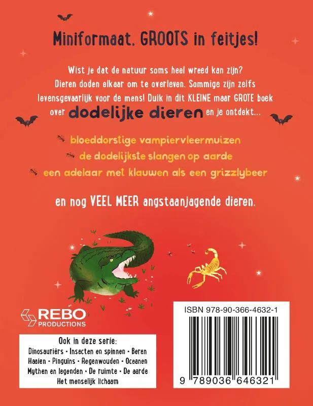 Het kleine maar grote boek over dodelijke dieren | 9789036646321 Het kleine maar grote boek over dodelijke dieren - Afbeelding 2