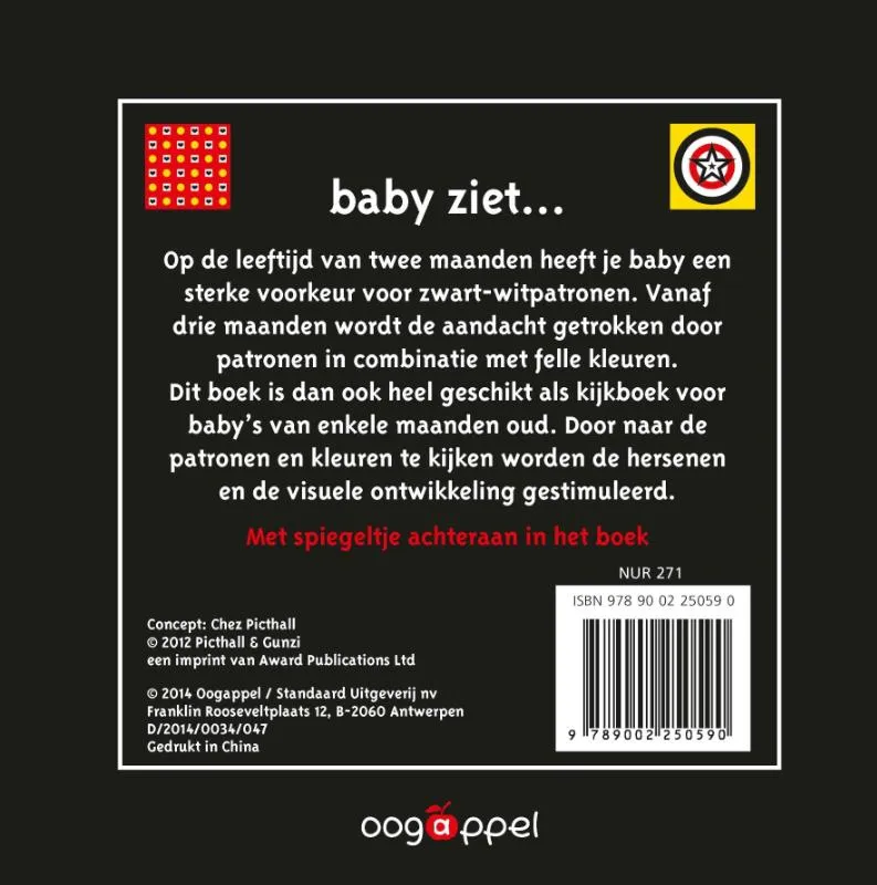 Kijkboek Met Spiegeltje 0-6 Maanden | 9789002250590 Kijkboek Met Spiegeltje 0-6 Maanden - Afbeelding 2
