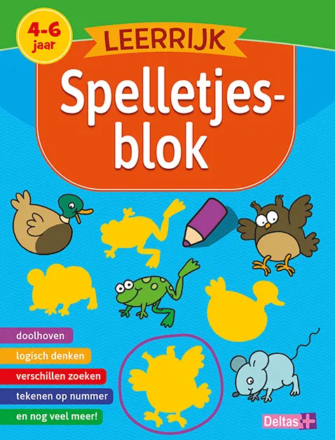 Leerrijk spelletjesblok 4-6 jaar | 9789044750997 Leerrijk spelletjesblok 4-6 jaar