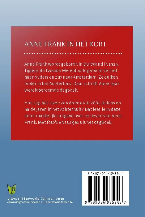 Anne Frank in het kort | 9789086965946 Anne Frank in het kort - Afbeelding 2