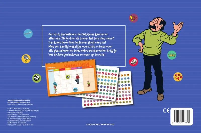 De Kiekeboes Familieplanner | 9789002278396 De Kiekeboes Familieplanner - Afbeelding 2