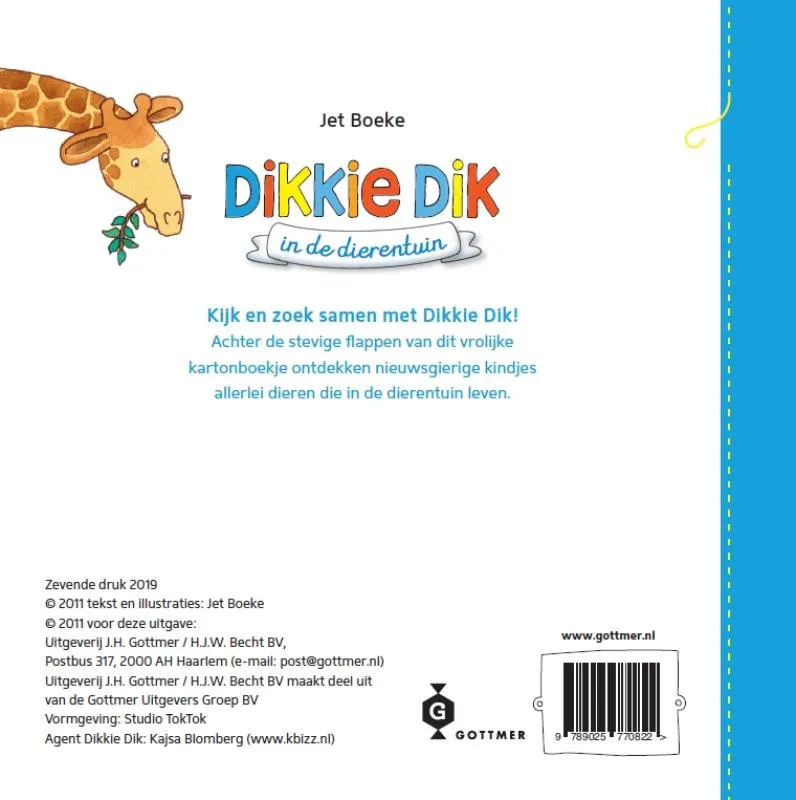 Dikkie Dik in de dierentuin | 9789025770822 Dikkie Dik in de dierentuin - Afbeelding 2