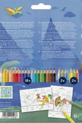 Alternative view of Kleurpotloden grip aquarell 18+6 kleuren Dino