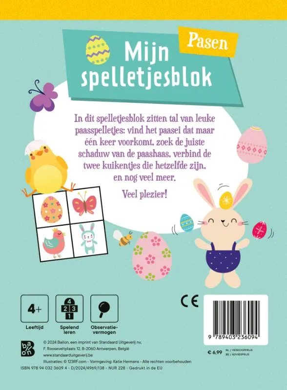 Mijn spelletjesblok pasen | 9789403236094 Mijn spelletjesblok pasen - Afbeelding 2