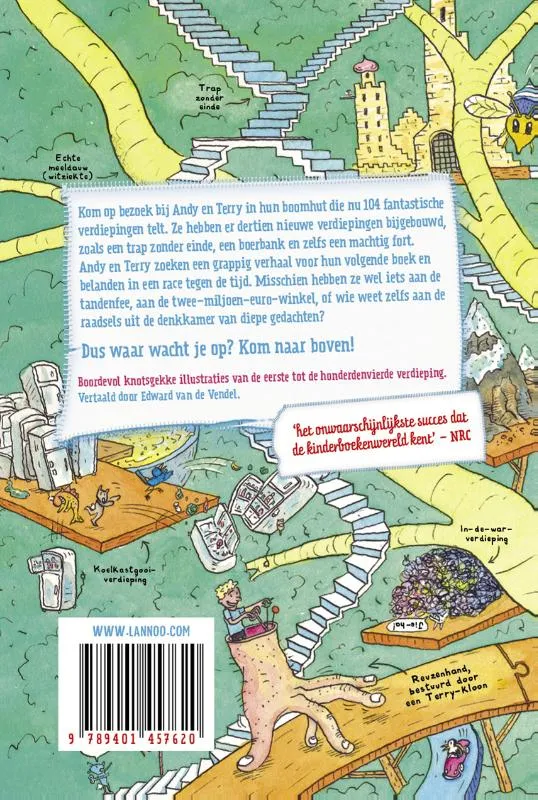 De waanzinnige boomhut van 104 verdiepingen | 9789401457620 De waanzinnige boomhut van 104 verdiepingen - Afbeelding 2