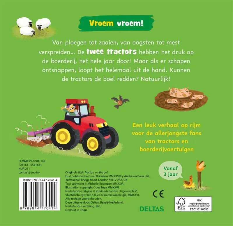Aan het werk! Een boek vol stoere tractors | 9789044770414 Aan het werk! Een boek vol stoere tractors - Afbeelding 2