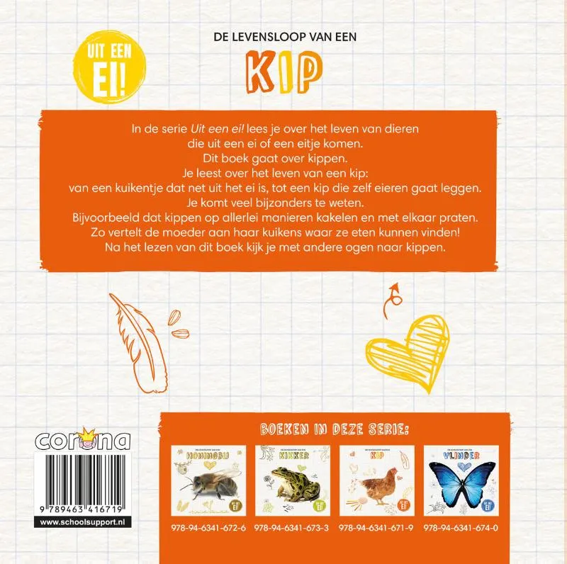 De levensloop van een kip | 9789463416719 De levensloop van een kip - Afbeelding 2