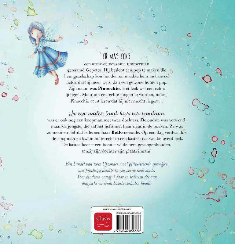 Pinocchio en Belle en het Beest | 9789044856668 Pinocchio en Belle en het Beest - Afbeelding 2