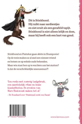 Alternative view of Stinkhond in de sneeuw