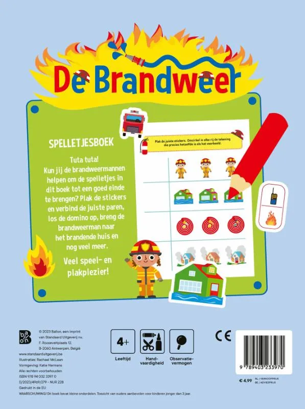 De brandweer spelletjesboek | 9789403233970 De brandweer spelletjesboek - Afbeelding 2