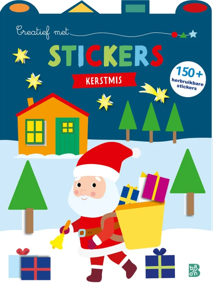 Creatief met stickers Kerstmis