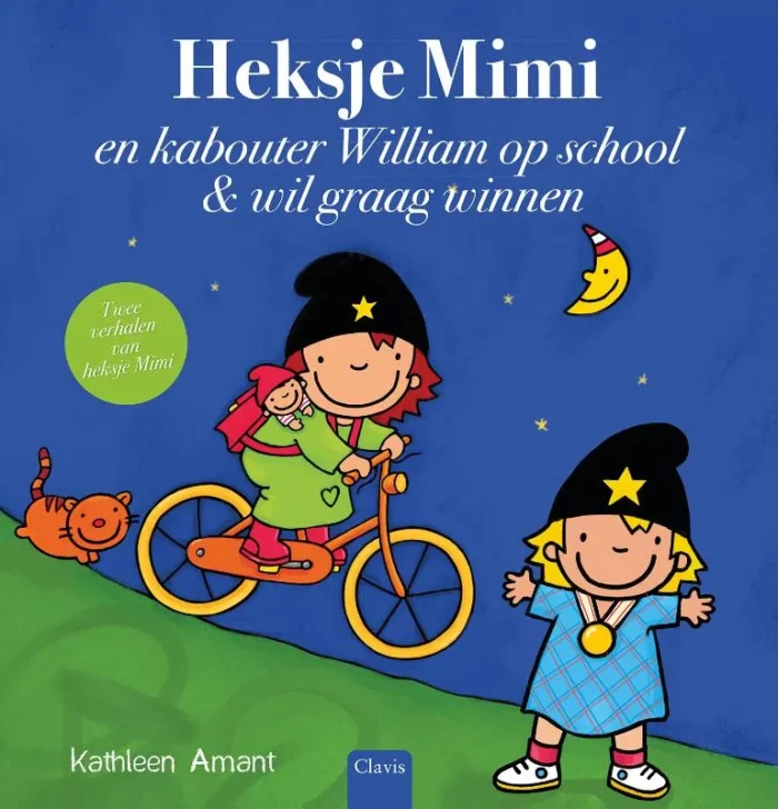 Heksje Mimi en kabouter William op school en Heksje Mimi wil graag winnen