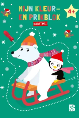 Mijn kleur- en prikblok Kerstmis