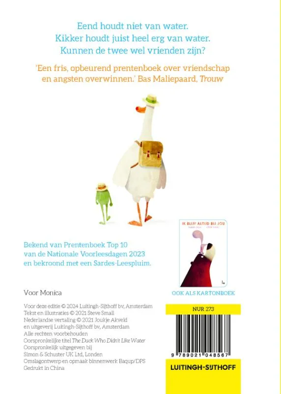 De eend die niet van water hield | 9789021048567 De eend die niet van water hield - Afbeelding 2