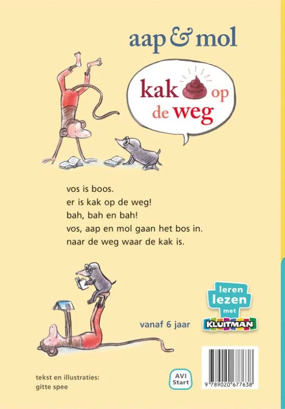 aap en mol. kak op de weg | 9789020677638 aap en mol. kak op de weg - Afbeelding 2