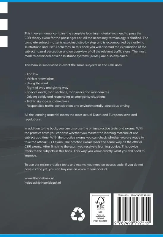 Theory manual passenger car | 9789490797515 Theory manual passenger car - Afbeelding 2