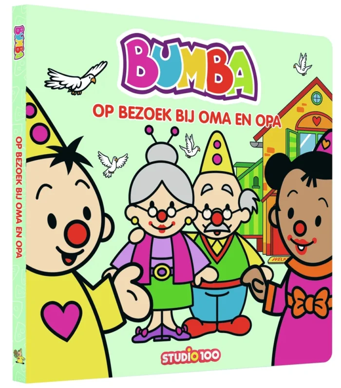 kartonboek - Op bezoek bij oma en opa