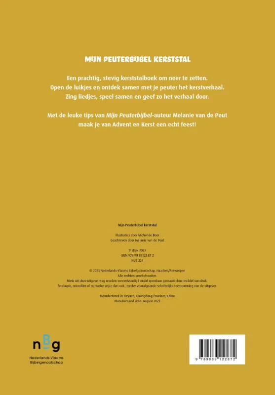 Mijn peuterbijbel kerststal | 9789089122872 Mijn peuterbijbel kerststal - Afbeelding 2