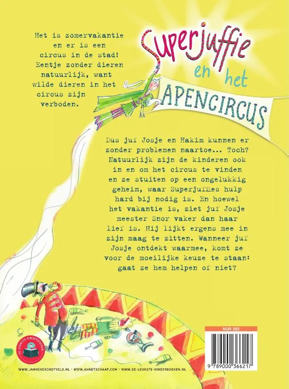 Superjuffie en het apencircus | 9789000366217 Superjuffie en het apencircus - Afbeelding 2