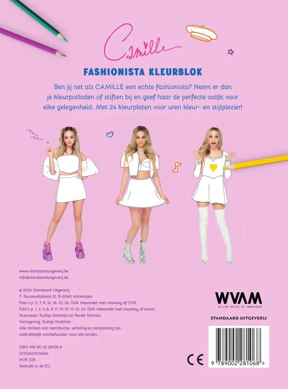 Fashionista Kleurblok | 9789002281068 Fashionista Kleurblok - Afbeelding 2