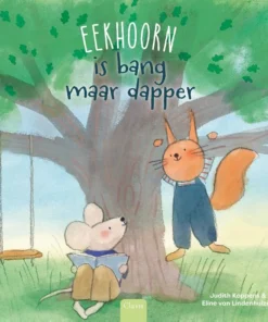 Eekhoorn is bang maar dapper