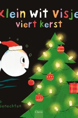Klein wit visje viert Kerst