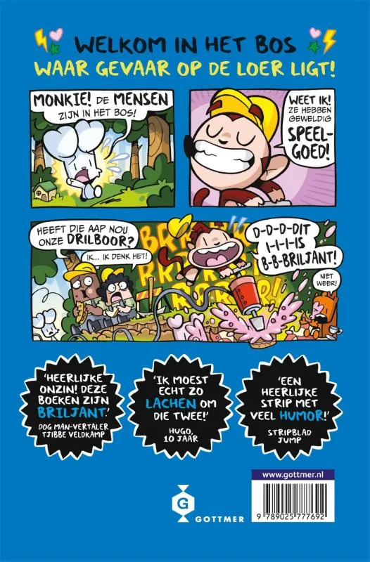 Bunnie vs Monkie en de mens-invasie! | 9789025777692 Bunnie vs Monkie en de mens-invasie! - Afbeelding 2