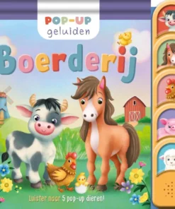Boerderij – Pop-up geluiden - Luister naar 5 pop-up dieren!