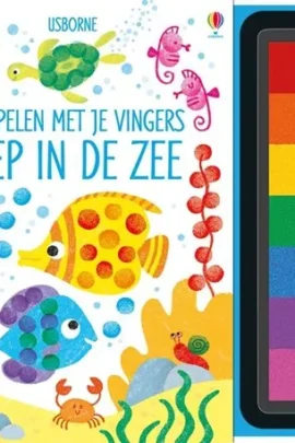 Stempelen met je vingers Diep in de zee