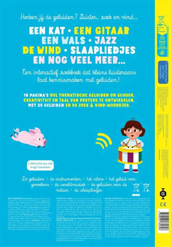 Mijn grote muziekboek met geluiden | 9789025782696 Mijn grote muziekboek met geluiden - Afbeelding 2