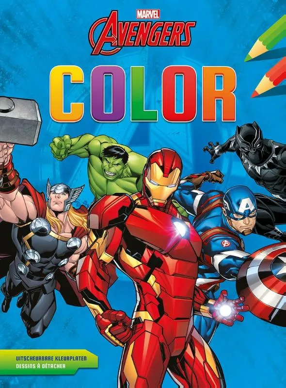 Marvel Avengers Color kleurblok / Marvel Avengers bloc de coloriage | 9789044764468 Marvel Avengers Color kleurblok / Marvel Avengers bloc de coloriage