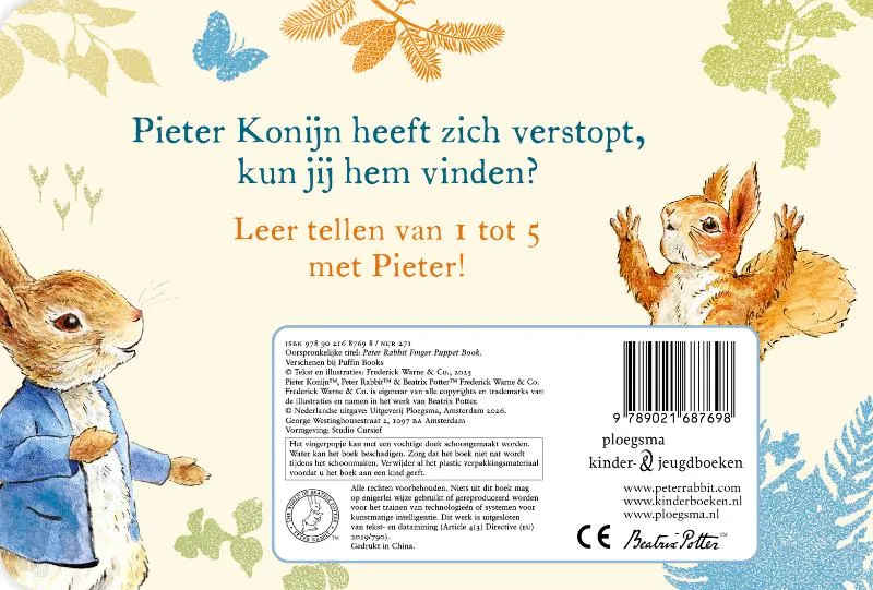 Verstoppertje met Pieter Konijn | 9789021687698 Verstoppertje met Pieter Konijn - Afbeelding 2