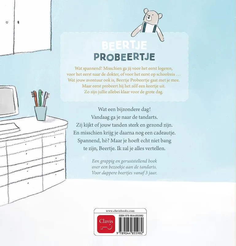 Beertje Probeertje gaat naar de tandarts | 9789044855982 Beertje Probeertje gaat naar de tandarts - Afbeelding 2