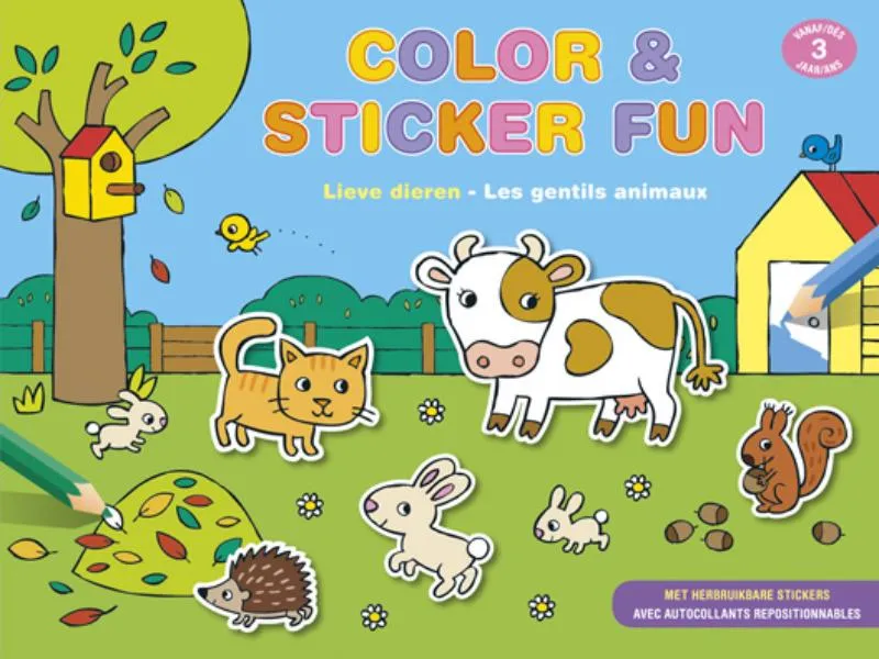 Color & Sticker fun | 9789044732702 Color & Sticker fun