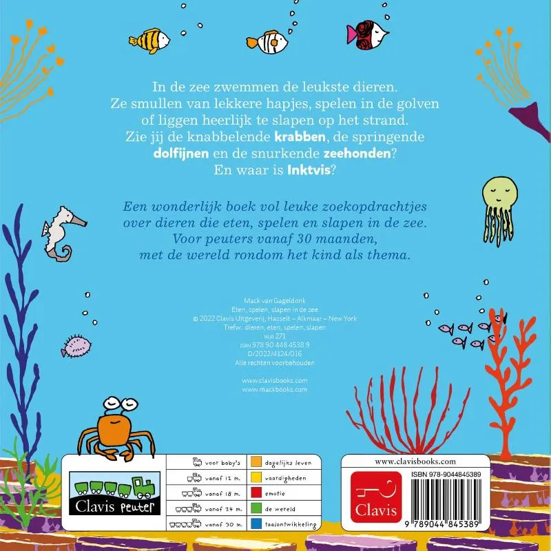 Eten, spelen, slapen in de zee | 9789044845389 Eten, spelen, slapen in de zee - Afbeelding 2