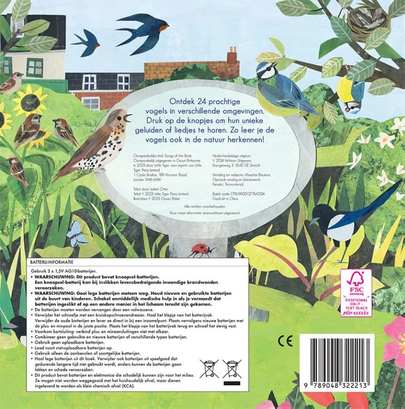 24 unieke vogelgeluiden & liedjes | 9789048322213 24 unieke vogelgeluiden & liedjes - Afbeelding 2