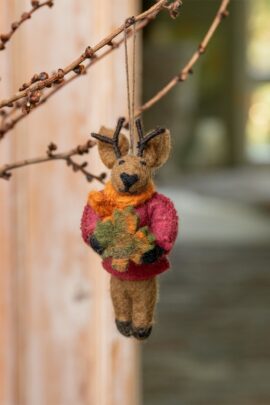 Hanger Hert met Herfstblad | 8721122322093