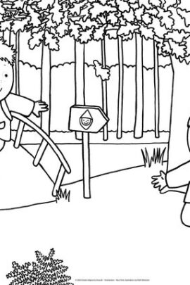 Alternative view of Kleurposter Luuk en Lotje. Het herfstbos