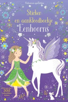Sticker- en aankleedboekje Eenhoorns