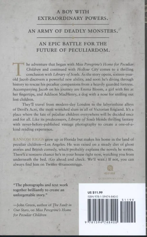 Library of Souls | 9781594748400 Library of Souls - Afbeelding 2