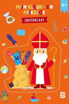 Kleur- en prikblok Sinterklaas