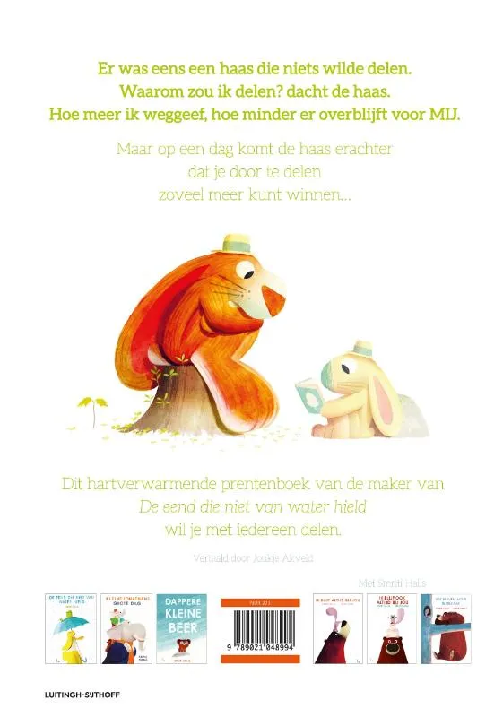 De haas die niets wilde delen | 9789021048994 De haas die niets wilde delen - Afbeelding 2